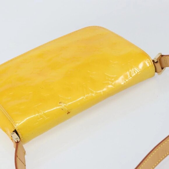 LOUIS VUITTON Monogram Vernis Thompson Street Bag Lime Yellow M91071 Auth gh1370 - Picture 7 of 16